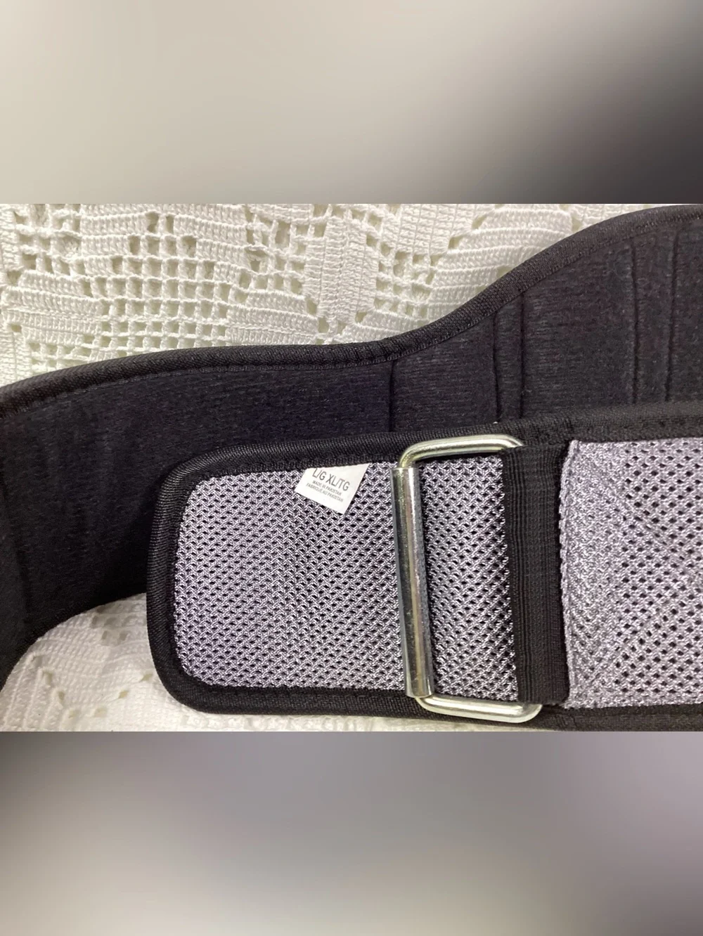 U.S. Army Black and Gray Padded Lifting Belt L/XL NWOT